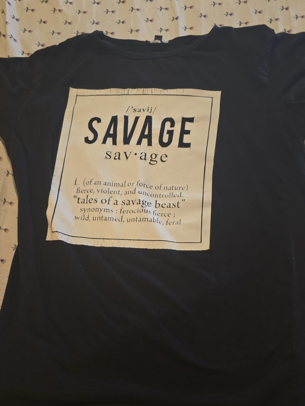 Salvage Black Short Sleeve Graphic Tee